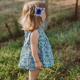 Haomye Flying Butterfly Hairclips Rhinestone Baby Hairpin Moving Flying Hair Barrettes Cat Ear Hair Accessories Girls Women Kids 3PCS (blue)