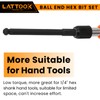 Ball End Hex Head Allen Wrench Drill Bit Set, LATTOOK