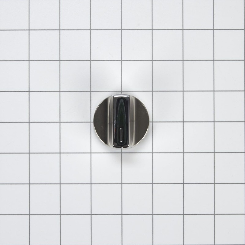 Whirlpool W11122880 Genuine OEM Range Surface Burner Knob, Stainless Replacement