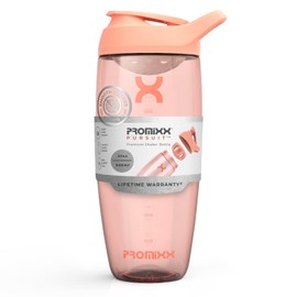 Promixx Pursuit Protein Shaker Bottle (32 oz) – Silent No-Ball Mixer, Leak-Proof Lid, BPA/BPS & Phthalate-Free ECOZEN – Easy-Clean Shaker Cup for Protein Shakes, Pre & Post-Workout Smoothies