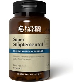 Nature's Sunshine Super Supplemental: Complete Multivitamin with Minerals, Antioxidants & More for Nutritional Gaps, Overall Health, Immune & Energy Support. 120 Tabs