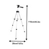 Tofficu Camera Tripod for Telescope and Smartphone Lightweight Telescopic Travel