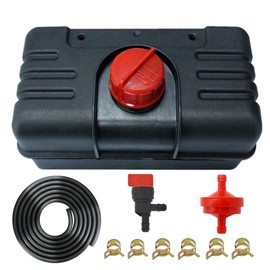 34156A Fuel Tank Compatible with Tecumseh 34186A H30 H35 H40 H50 HS40 HS50 HM80 HM100 Engines With Cap GAS 4 Quart and Shut Off Valve