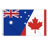 3×5 FT Canada Australia Flag, Large 100D Canadian Australian Friendship