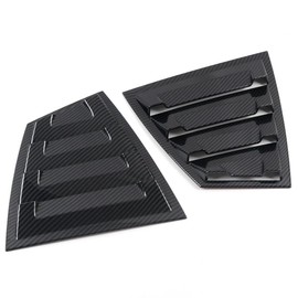 Rear Side Window Louvers Compatible with Subaru WRX STi 2015-2021,Racing Style Air Vent Scoop Shades Cover,Carbon Fiber Look