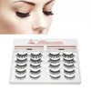 10 Pairs Magnetic Lashes Kit Liquid Eyeliner Tweezer Lightweight False
