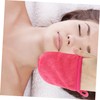 Outanaya 4Pcs Makeup Remover Gloves Portable Facial Cleansing Mitts for