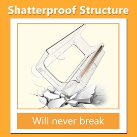 LUJII Shatterproof Window Bird Feeder with Strongest Suction Cups, Wild Bird Feeder for Outdoors Feeding, All One Piece Not Glue-Assembled, Fits Bigger Birds Like Cardinal or Blue Jay, Clear