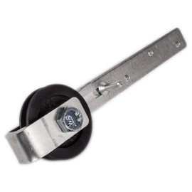 ATTAS MEA Sliding Gate Roller with Bracket, 75 mm, Sliding Door Roller for Rails, Cast Iron Roller for Barn Door, Barn Door Roller, for Sliding Door Fitting