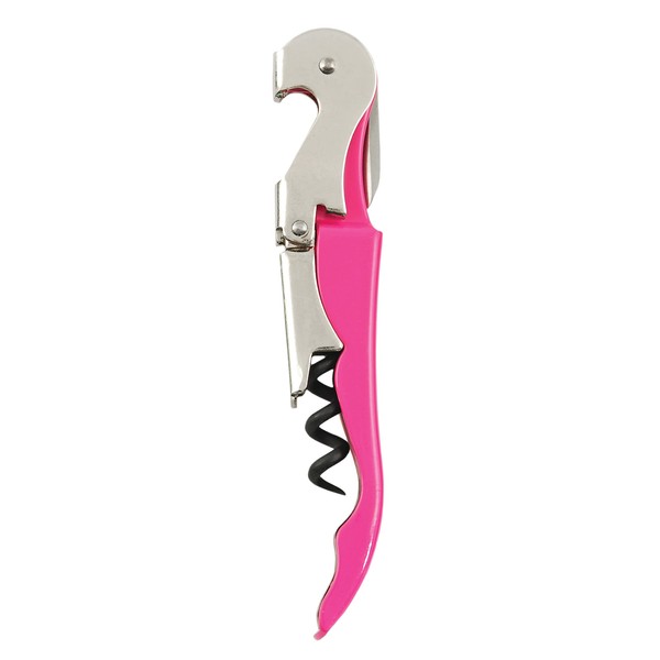 True Fabrications Pink Double Hinged Waiter's Corkscrew