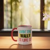 Wally Name Ceramic Mug, Red/White