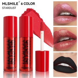 오래 지속되는 방수 립 페이스 메이크업 고농축 블랙 앤 레드 글로스 타입 다용도 Long-lasting Waterproof Lip Face Makeup High Concentration Black and Red Gloss Type Multi-Purpose [01 04]