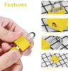 10 Pack Suitcase Lock with Key Small Padlock Luggage Lock