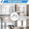 FEITON Square Bathroom Exhaust Fan with Light, 160 CFM 35W