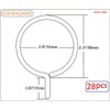 Curtain Rings with Eyelet - 2.3" Metal Ring for Curtain