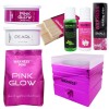 Waxness Face Waxing Kit with Mini W-Cube Metallic Fuchsia