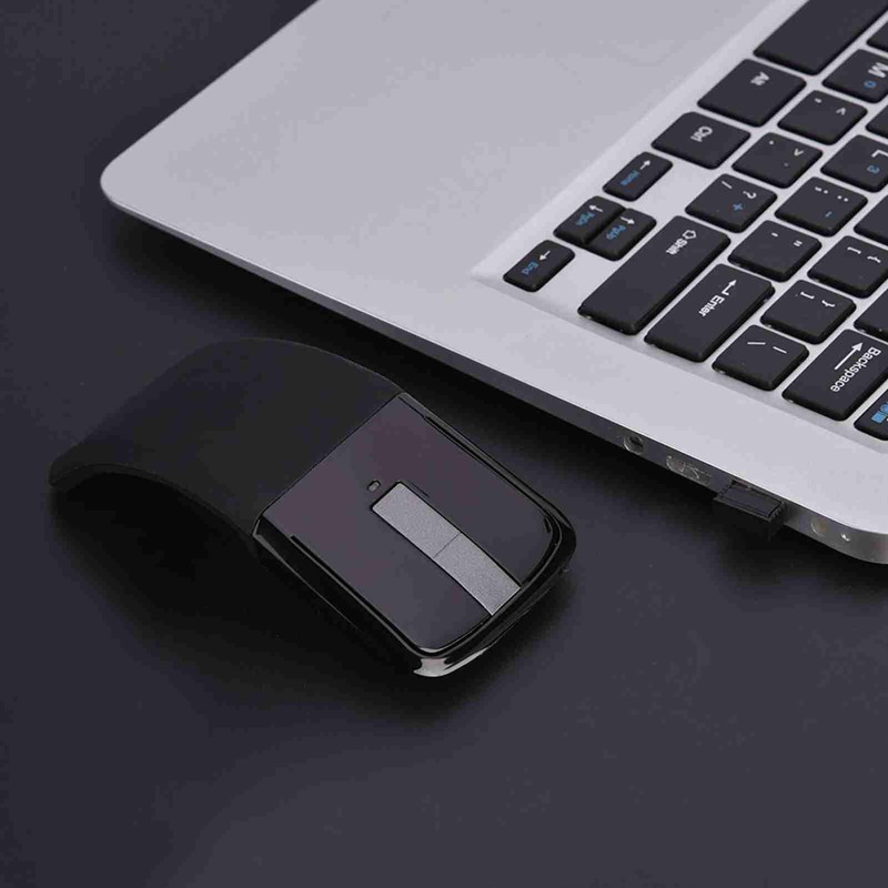 Dpofirs Arc Mouse, 2.4 GHz Foldable Arc Touch Mouse Mice
