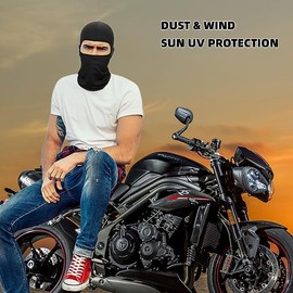 6 Pack Balaclava Ski Mask for Men and Women, Windproof Sun Protection Face Mask for Outdoor Activities (Black)