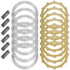 Caltric Clutch Friction Steel Plates And Springs Kit for Honda