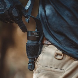 Weltool FH6 Nylon Torch Holster with Hook & Loop Closure Semi-Closed Structure fits Duty Belt Backpack for Weltool T10-HR, T10-HG, T11, F10, F10PRO, F10R Torch