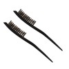 NOLITOY 2pcs Boar Bristles for Scalp Combing Smoothing Hair Brush