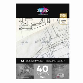 Tracing Paper Pad - 90gsm, 40 Sheets - Premium, High Transparency - (A4)