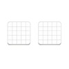2Pcs Acrylic Stamp Blocks,Clear Acrylic Block,5CM*5CM Clear Stamping Blocks,Stamping Platform,Acrylic