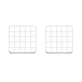 2Pcs Acrylic Stamp Blocks,Clear Acrylic Block,5CM*5CM Clear Stamping Blocks,Stamping Platform,Acrylic Stamps Stamping Blocks Tools