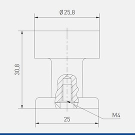 GTV - Ring INOX Knob - Brushed Steel - Furniture Knobs Cupboard Knobs Brushed Stainless Steel Kitchen Knobs Door Knob Furniture Knobs Round