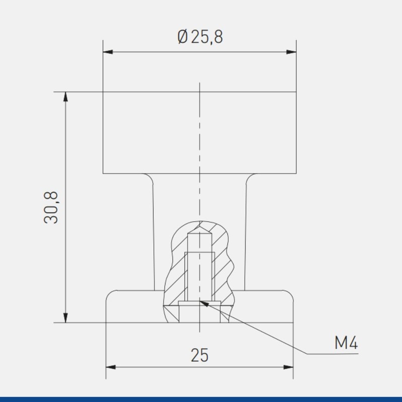 GTV - Ring INOX Knob - Brushed Steel - Furniture