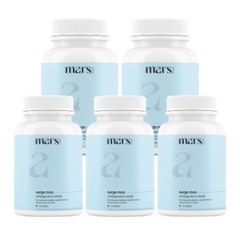 Mars GHC Natural Surge Max Caps (60N) Powered with Shilajit, Safed Musli, Gokshura, & Shatavari | Supports Energy and Muscle Health - Pack of 5