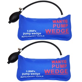 WANYI Air Pump Wedge Up Bag Car Pump Wedge Door Shim Powerful Alignment Tool Pneumatic Wedge Universal Pump Wedge Spreader Cushion Load Up to 300kg (Big Rectangle, 2 Pack)