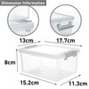 Citylife 6 Pack Plastic Storage Box Small Stackable Storage Box