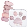 MilleFée Meow Paws Eyeshadow Palette (01 Amaenbo), Cats, 5 Colors,