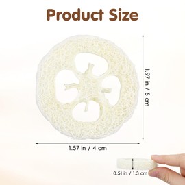 Veemoon 20pcs Hamster Bunny Pet Chewing Toy, Natural Loofah Small Animal Chew Tool Pet Molar Toy for Guinea Pig Chinchilla Hamster Rat Tooth Cleaning and Oral Care Stress Relief Entertainment