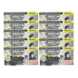 Del Indio Papago Jabón Facial Carbón Activado Del Indio Papago 125g Pack 10