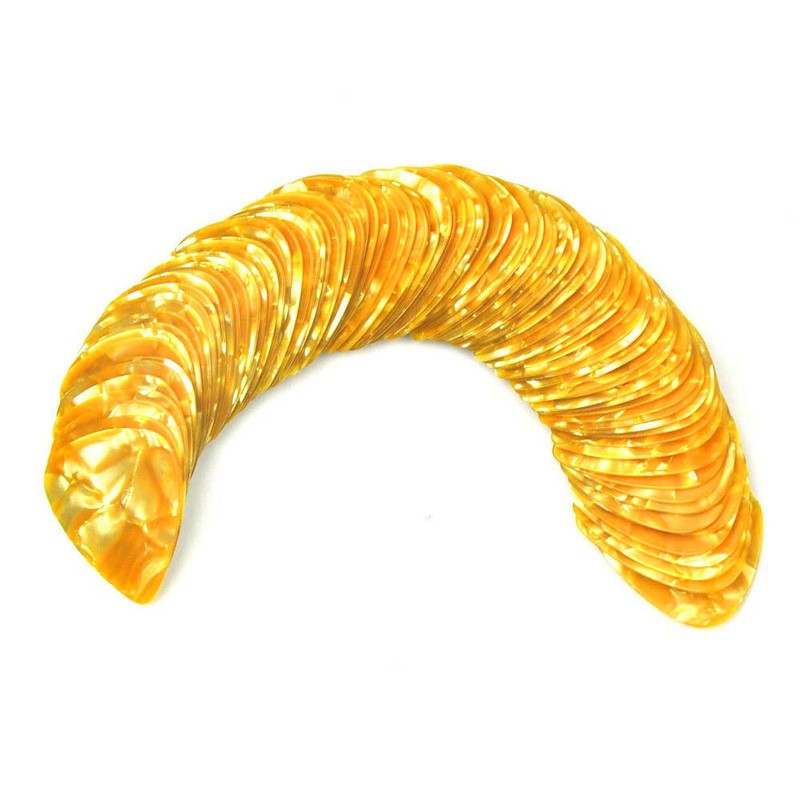 Celluloid Yellow Pearl Guitar Or Bass Pick - 0.46 mm