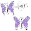 Girls Children's Stud Earrings Genuine 925 Sterling Silver Unicorn Horse