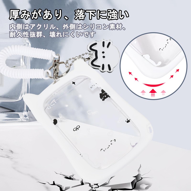 Newseego Pass Case, Commuter Holder, Cute, Women's, IC Card Case,