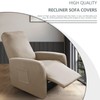 Waterproof Small Recliner Chair Covers, 4 Piece Stretch Recliner Slipcovers