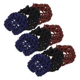 Healeved 15pcs Ballet Hair Net Bun Covers Elastic Mesh Snood Hair Nets Handmade Crochet Bun Holders for Women Dance Decoration Accessories