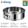 E-Gtong 9 Inch Springform Cake Pan, 304 Stainless Steel Springform