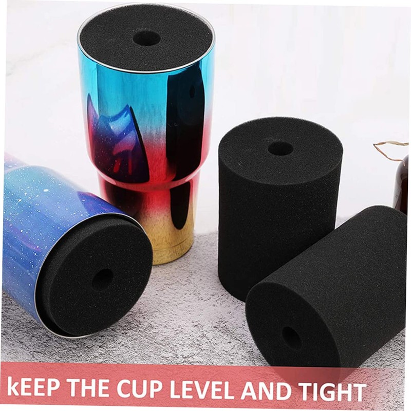 Hohopeti 8Pcs Tumblers Sponge Inserts Durable Rotating Cylinder Accessories for