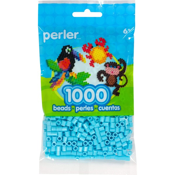 Perler, Sky Blue Fuse Beads for Crafts, 1000pcs, 1000 Count