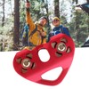 Mountaineering Climbing Double Axle Double Zip Line Trolley Steel Rope