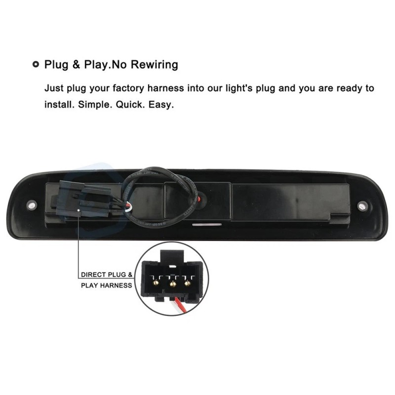 ECCPP For 1999-16 Ford F-250 Super Duty Red Lens LED