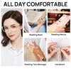 WEMOOTANTS Reading Glasses for Women Oval Readers 1.0 1.25 1.5