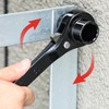 Ieron Black Ratchet Podger Spanner Quick Release Scaffold Wrench Durable