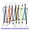 trage.band® Short Adjustable Wrist Lanyard, 4 Bright Patterned