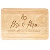 Mr & Mrs Chopping board Wedding Gift For Bride &